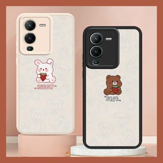 advanced protective Phone Case For VIVO S15 5G leather Anti-knock Back Cover simple Dirt-resistant personality Silica gel