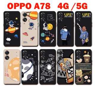 เคสโทรศัพท์มือถือแบบนิ่ม กันรอยกล้อง ปรับแต่งได้ สําหรับ OPPO A78 4G 5G