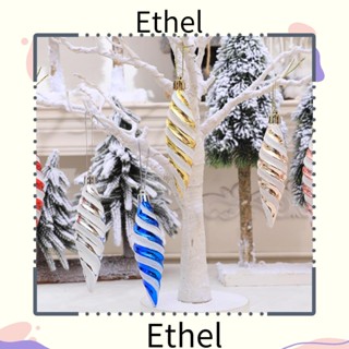 Ethel1 จี้พลาสติก รูปต้นคริสต์มาส DIY สําหรับแขวนตกแต่ง