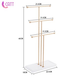 [Dadada1] ชั้นวางเครื่องประดับ สร้อยคอ สร้อยข้อมือ แบบตั้งโต๊ะ 3 ชั้น