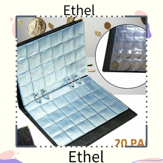 Ethel1 กระเป๋าใส่เหรียญ หนังเทียม แบบพกพา สีดํา 480 ชิ้น