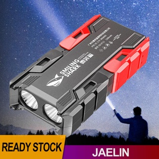 ไฟฉาย LED 1200mAh กันน้ํา แบบพกพา ชาร์จไฟได้ สําหรับเดินป่า ตั้งแคมป์ [Jaelin.th]