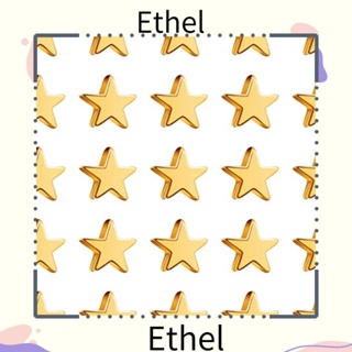 Ethel1 ลูกปัดพลาสติก รูปดาว กว้าง 6 มม. ยาว 6 มม. 500 ชิ้น ลูกปัดสีทอง ขนาดเล็ก 2.5 มม. รู 1.5 มม. สําหรับเด็กผู้หญิง