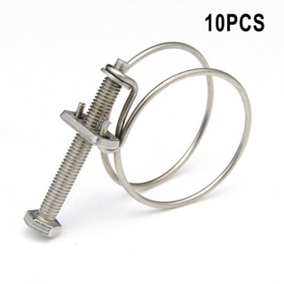 ⚡NEW 8⚡Hose Clamp 10 Pcs Accessory Pump Bolt Clamp Software Hose Clamp Stainless Steel