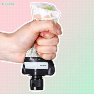 [risesky] ขวดพลาสติก สําหรับใส่โลชั่น แชมพู ของเหลว ขนาด 90 มล. 5 ชิ้น