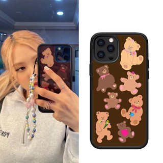 เคสโทรศัพท์มือถือ กันกระแทก ลาย Park Chae Young หมีเท็ดดี้น่ารัก แฟชั่น สําหรับ iPhone13 11pro 12 xsmax x