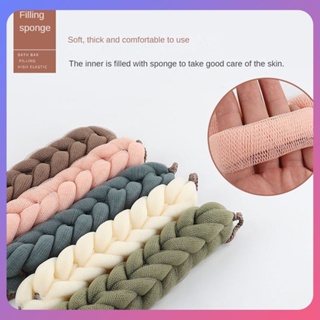 ☛ Bath Bar Soft Special Loofah-shaped Long Strap Bath Scrub Enriched Foam Body Brush Shower Stick Mesh srlive