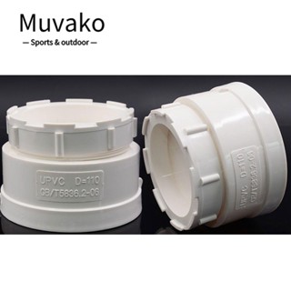 Muvako จุกปิดปลายท่อ PVC สีขาว ติดตั้งง่าย สําหรับท่อระบายน้ํา 2 ชิ้น