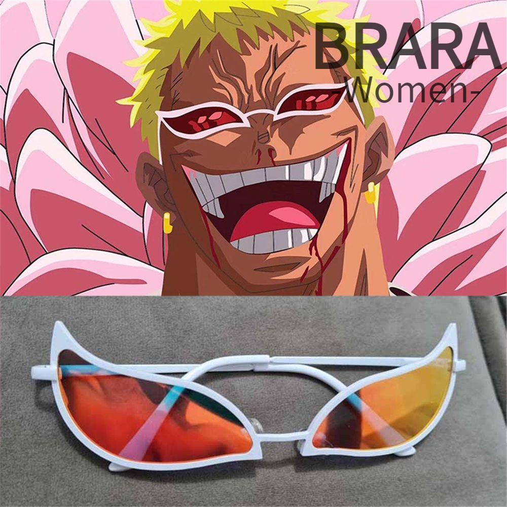 BRB Doflamingo แว่นตากันแดดตลกคอสเพลย์ Prop One Piece อะนิเมะคอสเพลย์แว่นตา