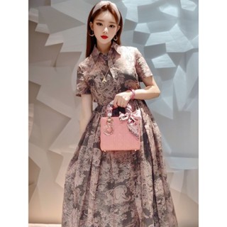 ♥ เช็คสินค้าก่อนสั่ง LONG MAXI DRESS DIOR แถมฟรี ซับใน เดรสยาว แม็กซี่เดรส แขนสั้น ใส่ออกงาน ใส่ทำงาน ดิออร์