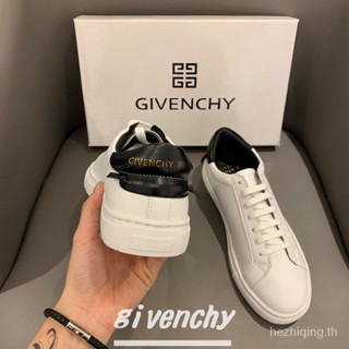 Givenchy รองเท้าหนังวัว ส้นแบน ใส่สบาย แฟชั่นสําหรับผู้หญิง L654