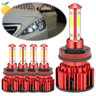 Mayshow ไฟตัดหมอกรถยนต์ LED สว่างมาก Hi / Low Kit Beam Turn Signals 2 ชิ้น