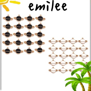 Emilee จี้สร้อยข้อมือ รูปดาวเคราะห์ โลหะผสม ขนาดเล็ก DIY 20 ชิ้น