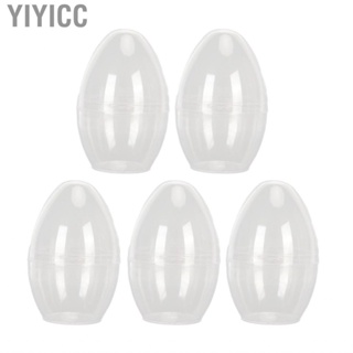 Yiyicc Sponge Blender Holder Plastic Makeup Case Transparent Portable Dustproof Egg Shaped for Stud Earrings Cosplay Event