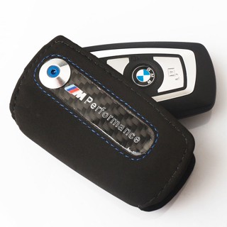 เคสกุญแจรีโมทรถยนต์ หนังวัวแท้ คาร์บอนไฟเบอร์ สําหรับ BMW รุ่น X5 X1 X3 X4 X6