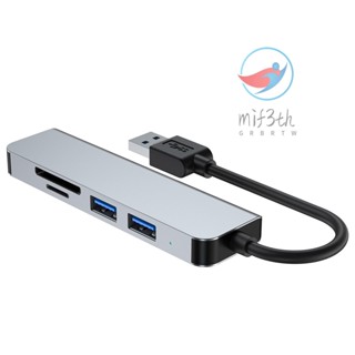 2103u 5-in-1 อะแดปเตอร์ฮับ USB หลายพอร์ต พร้อม USB 3.0 USB 2.0*2 SD TF การ์ดรีดเดอร์ สําหรับแล็ปท็อป เดสก์ท็อป สมาร์ทโฟน พร้อมพอร์ต USB