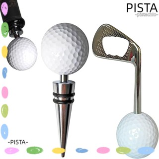 Pista ที่เปิดขวดไวน์ สังกะสี ซิลิโคน สีเงิน สําหรับตกแต่งขวดไวน์ 2 ชิ้น