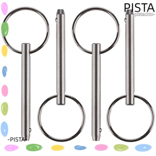 Pista หมุดปลดเร็ว สเตนเลส 316 ยาว 2 นิ้ว (51 มม.) เส้นผ่านศูนย์กลาง 0.25 นิ้ว สีเงิน สําหรับหลังคาเรือ 4 แพ็ค