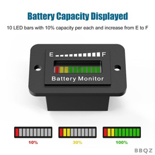 [Bbqz01] เครื่องวัดความจุแบตเตอรี่ IP65 กันน้ํา สําหรับรถกอล์ฟ รถพ่วง รถยก