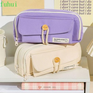 Fuhui กระเป๋าเครื่องสําอาง หลายชั้น ความจุขนาดใหญ่ 5 สี สไตล์เกาหลี สําหรับเด็ก