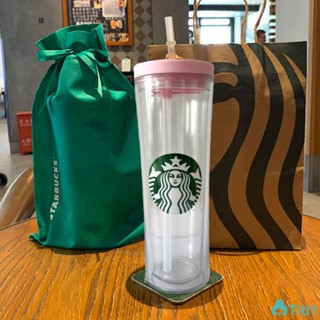 Starbucks Water Cup Fruits Coffee Cup Transparent Pharise Cup 500ml Water Cup Transparent With Straw TH1. แก้วน้ำสตาร์บัคส์