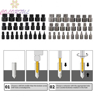 【COLORFUL】Screw Extractor Set 9/32 For Sliding Tooth Is Broken Screw Bolt Extractor