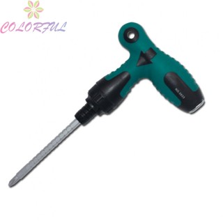 【COLORFUL】Reliable 4pcs Set of Ratchet Retractable Screwdrivers for Electrical For Repairs