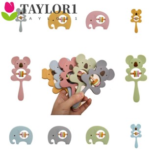 Taylor1 กระดิ่งซิลิโคน รูปช้างโคอาล่าน่ารัก เกรดอาหาร สําหรับเด็กทารก