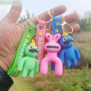 Fishstick1 พวงกุญแจ จี้ฟิกเกอร์ Roblox Rainbow Friend Weasel Ant-Man สีฟ้า สําหรับรถยนต์