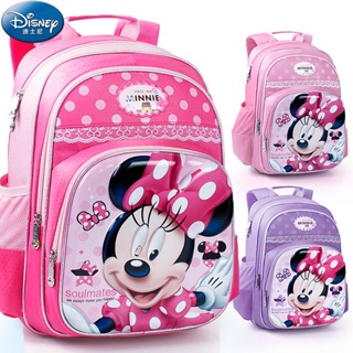 Disney Primary School Childrens Schoolbag Girls 123 Grade 6-7-8 Years Old Lightweight Cute Burden Alleviation Backpack a3cY