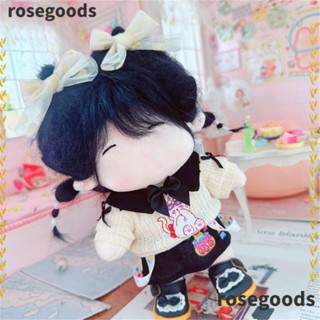 Rosegoods1 ชุดเสื้อผ้าตุ๊กตา ผ้าฝ้าย แฮนด์เมด ขนาด 20 ซม. หลากสี สําหรับตุ๊กตา DIY