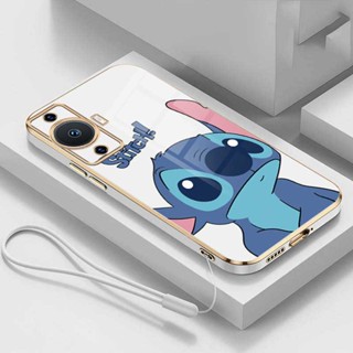 เคสโทรศัพท์มือถือ ซิลิโคนนิ่ม ขอบตรง ลายมอนสเตอร์ Stitch สําหรับ HUAWEI nova 11 Pro nova 11i 10 SE Pro nova 9 SE