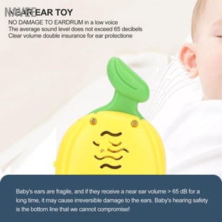 NAVEE Early Learning Telephone Bilingual Biteable Teether Cover Multi Modes Baby Cell Phone Toy Banana