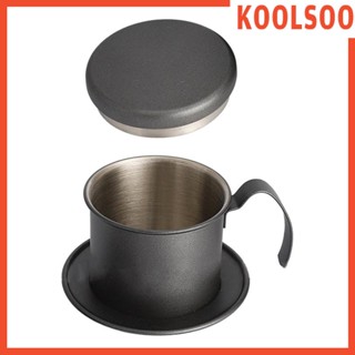 [Koolsoo] ถ้วยกรองกาแฟ สเตนเลส สไตล์เวียดนาม สําหรับเดินทาง