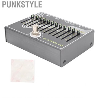 Punkstyle Portable Equalizer 10‑Band with Volume/ Gain for Guitar Lovers 300mA