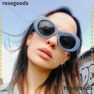 Rosegoods1 แว่นตากันแดด ทรงวงรี หลากสี 90s สําหรับผู้หญิง