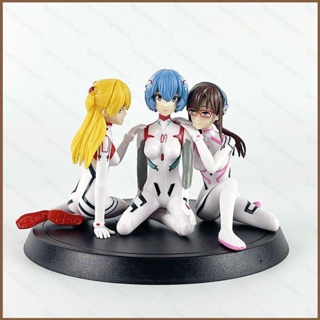 Mg ใหม่ โมเดลฟิกเกอร์ EVA Evangelion Ayanami Rei Asuka Soryu Mari ของเล่น สําหรับเด็ก เก็บสะสม 3 ชิ้น