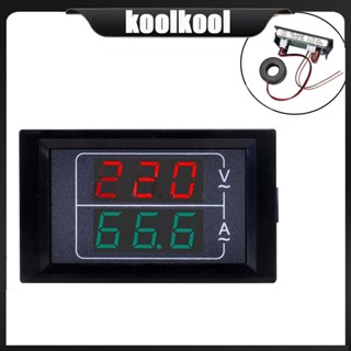 Kool ใหม่ โวลต์มิเตอร์ แอมมิเตอร์ ดิจิทัล ขนาดเล็ก AC50-500 0-600v จอแสดงผล LED