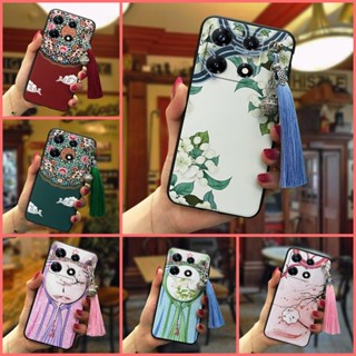 Dirt-resistant Chinese Style Phone Case For infinix Note30 Pro/X678B Anti-dust Waterproof TPU tassel Back Cover protective