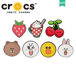 jibbitz crocs แท้ หัวเข็มขัด รูปกระต่าย หมีบราวน์ น่ารัก DIY อุปกรณ์เสริม สําหรับตกแต่งรองเท้า