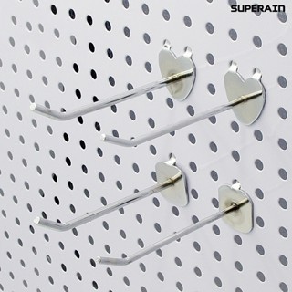 (super) ตะขอเหล็กแขวนโชว์ Pegboard 10 ชิ้น สําหรับซูเปอร์มาร์เก็ต บ้าน