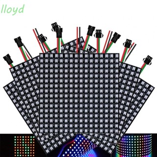 Lloyd แผงไฟ LED DC5V RGB พร้อมแผงไฟ IC WS2812 8x8 16x16 8x32