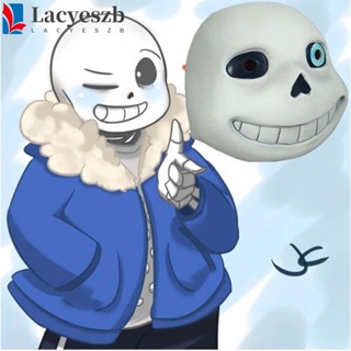 Lacyeszb Sans Undertale Mask หน้ากากยางพลาสติก แบบเต็มศีรษะ พร็อพคอสเพลย์ สําหรับงานปาร์ตี้