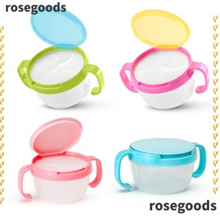 Rosegoods1 กล่องพลาสติก ด้ามจับคู่ สําหรับเก็บขนมขบเคี้ยว