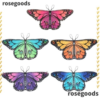 Rosegoods1 ชุดเดรส ปีกผีเสื้อ อสมมาตร หลากสี สําหรับงานเทศกาล