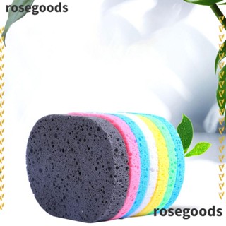 Rosegoods1 ฟองน้ําทําความสะอาดผิวหน้า เครื่องมือแต่งหน้า Exfoliator ทําความสะอาดผิวกาย