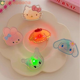 Aelegant กิ๊บติดผมหน้าม้า เรืองแสง ลาย Cinnamoroll Kuromi Dog Melody สําหรับเด็ก