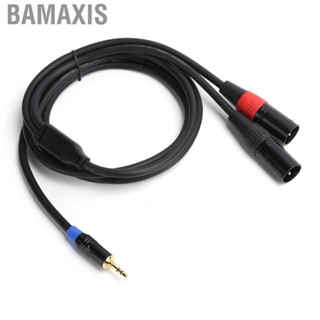 Bamaxis Audio Cable  PVC Plug and Play 3.5mm To XLR for Power Amplifiers Mixing Consoles