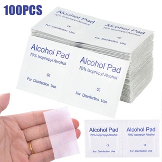 New 100pcs/box Alcohol Pad Alcohol Disinfection Cotton Wipes For Phone Computer