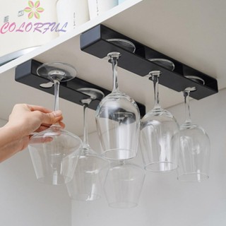 【COLORFUL】Wine Glass Holder Accessories Bar Tools Kitchen Organizer Stemware Storage